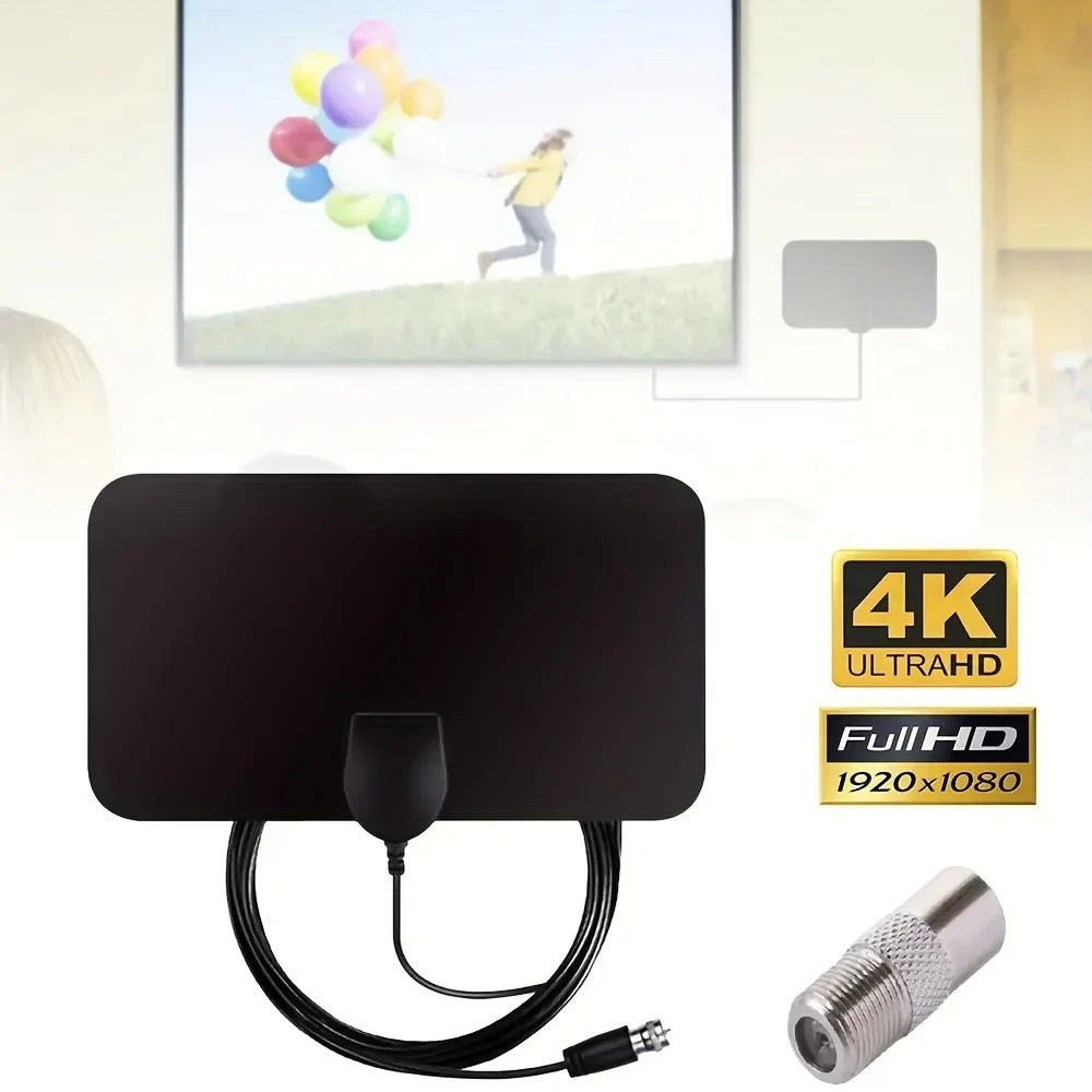 4K Digital TV Antenna for Smart TVs – Indoor HD Signal Booster